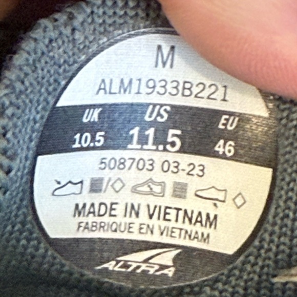 Altra Men’s Escalante Racer Running Shoes AW23 Size 11.5 Gray/Orange/Green - Picture 8 of 8